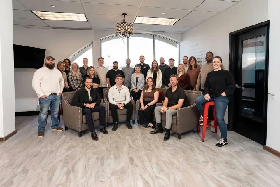 The Home Team Realty Group team at their Edwardsville, Illinois office